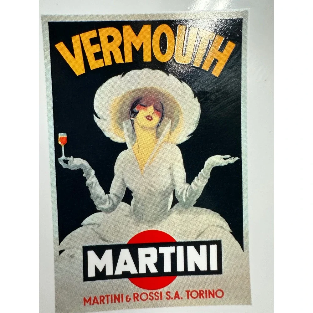 Pottery Barn Art Deco Cocktail Vermouth Martini Design‎ 8